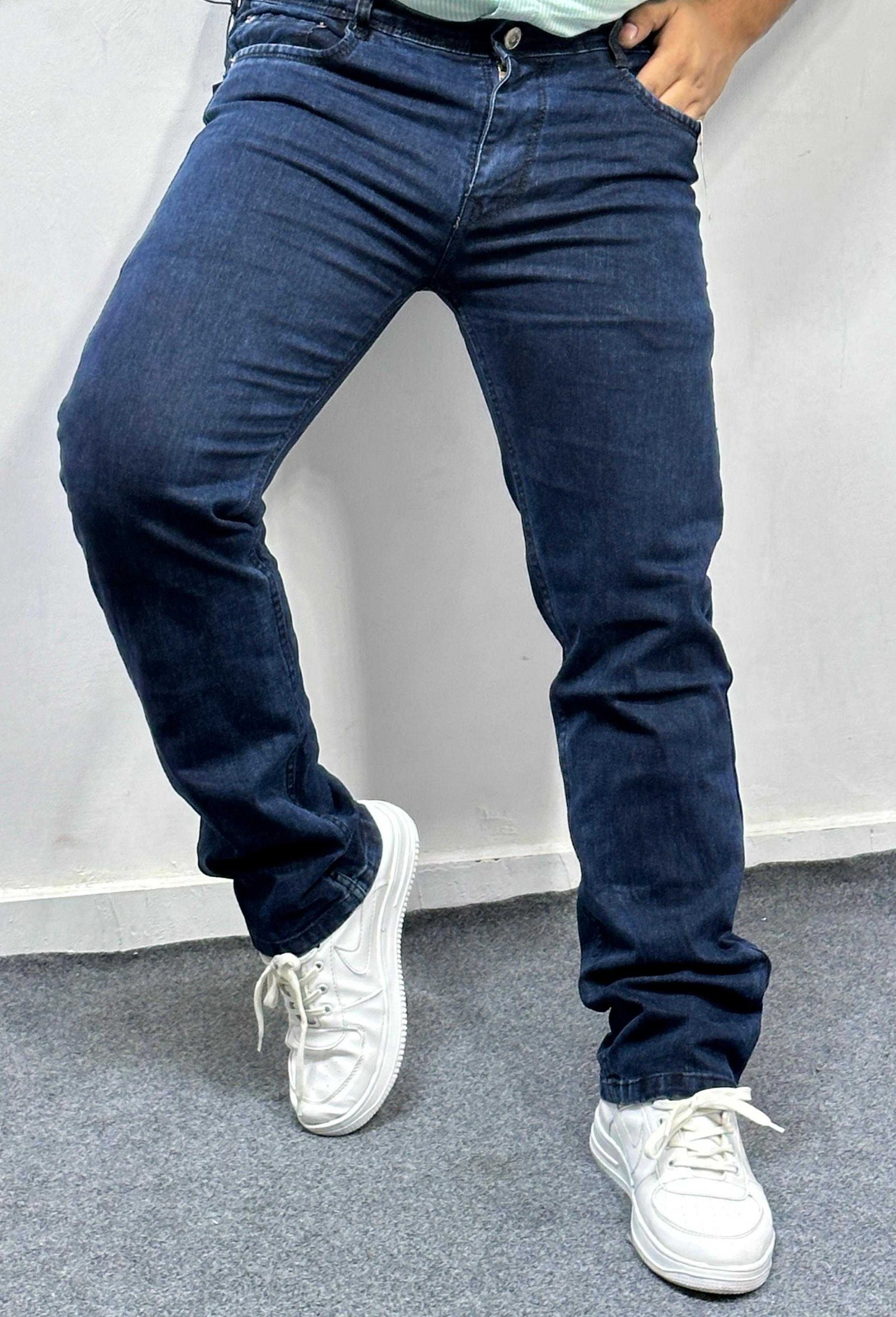 Regular Fit Stretchable Flat Finish Jeans