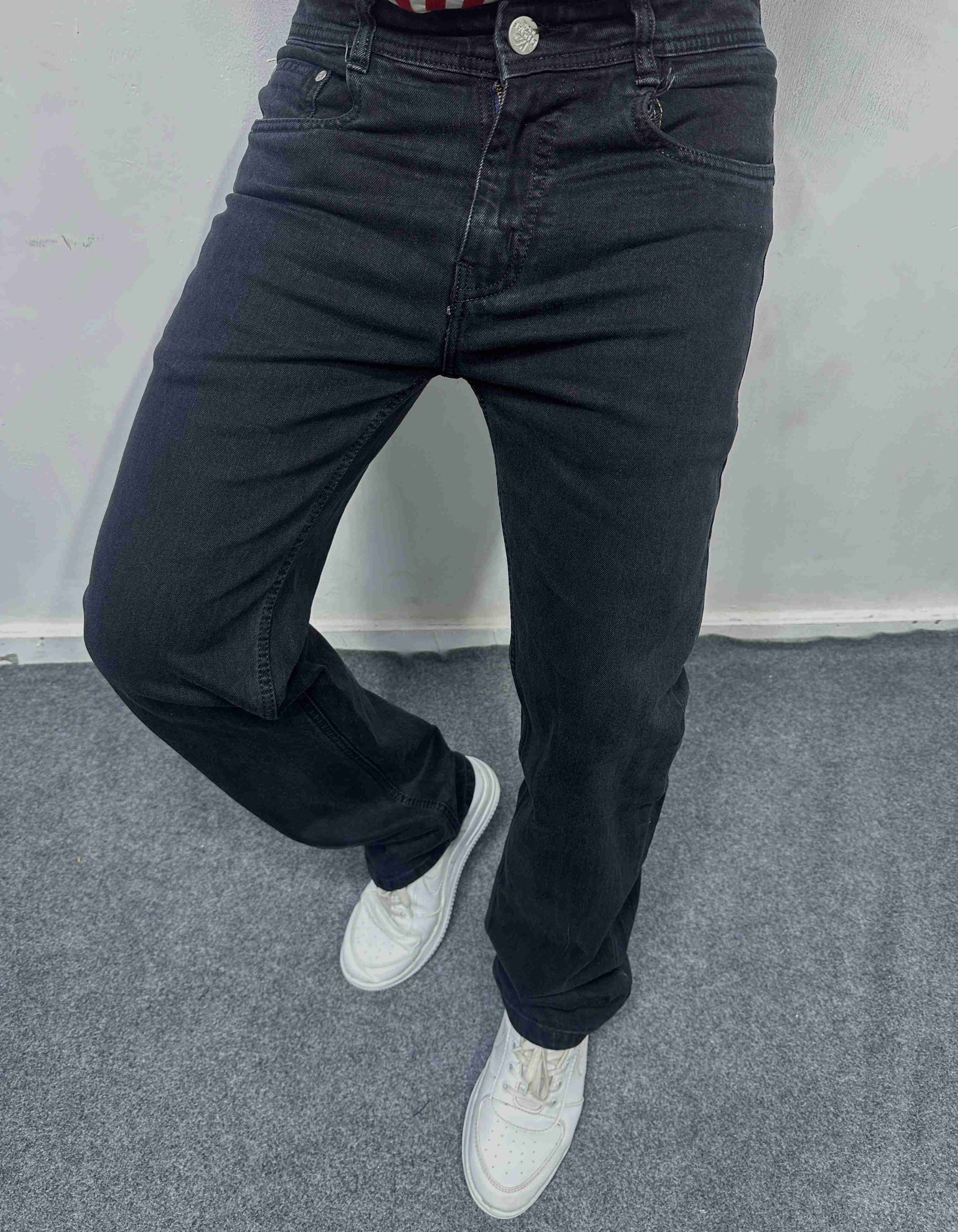 Straight Fit Stretchable Flat Finish Jeans